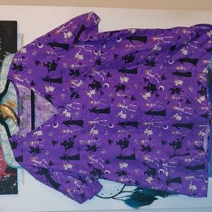 Halloween scrub top
